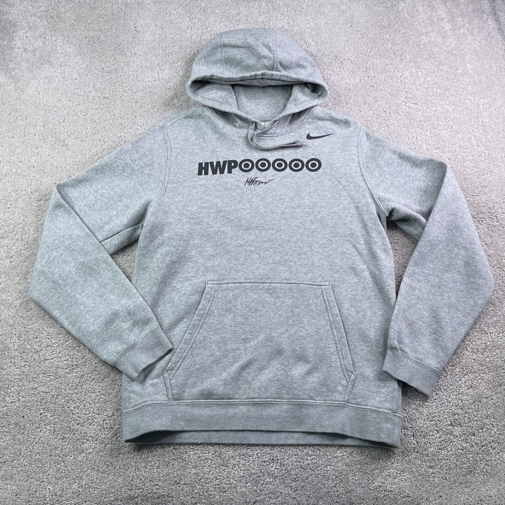 HWPO Nike Hoodie Mens Small Grey Club Fleece Mat Fraser Crossfit Rare Sweatshirt